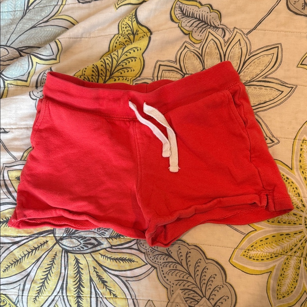 Primary Red Kids Terry Shorts